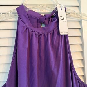 OUGES Purple Sleeveless Top
